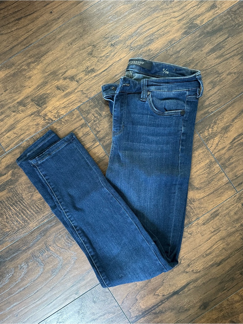 Liverpool Women's Skinny Jeans in Dark Blue Wash